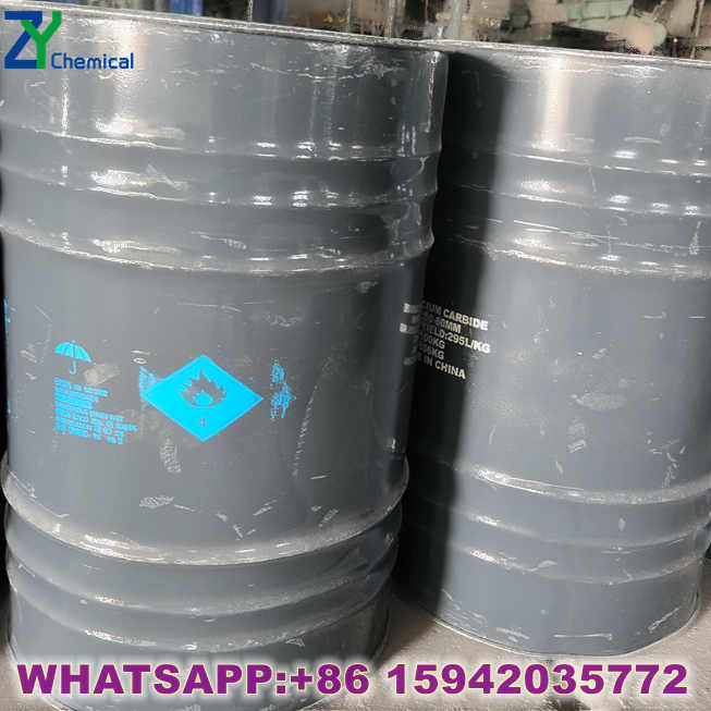 Close-up of premium calcium carbide 50-80mm showing clean surface and high gas yield quality.